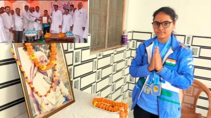 वंशिका अपने दादी की श्रद्धांजलि देते हुए