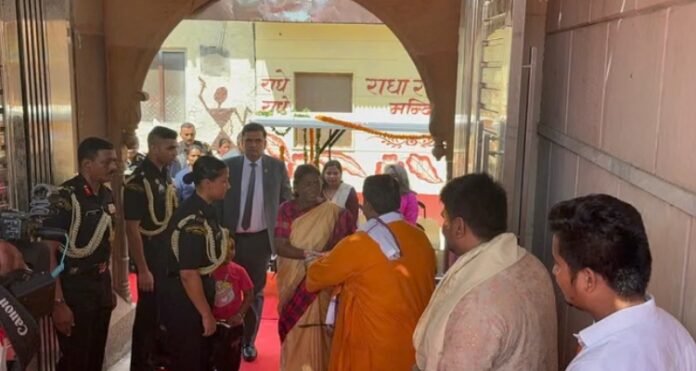 राष्ट्रपति मथुरा में